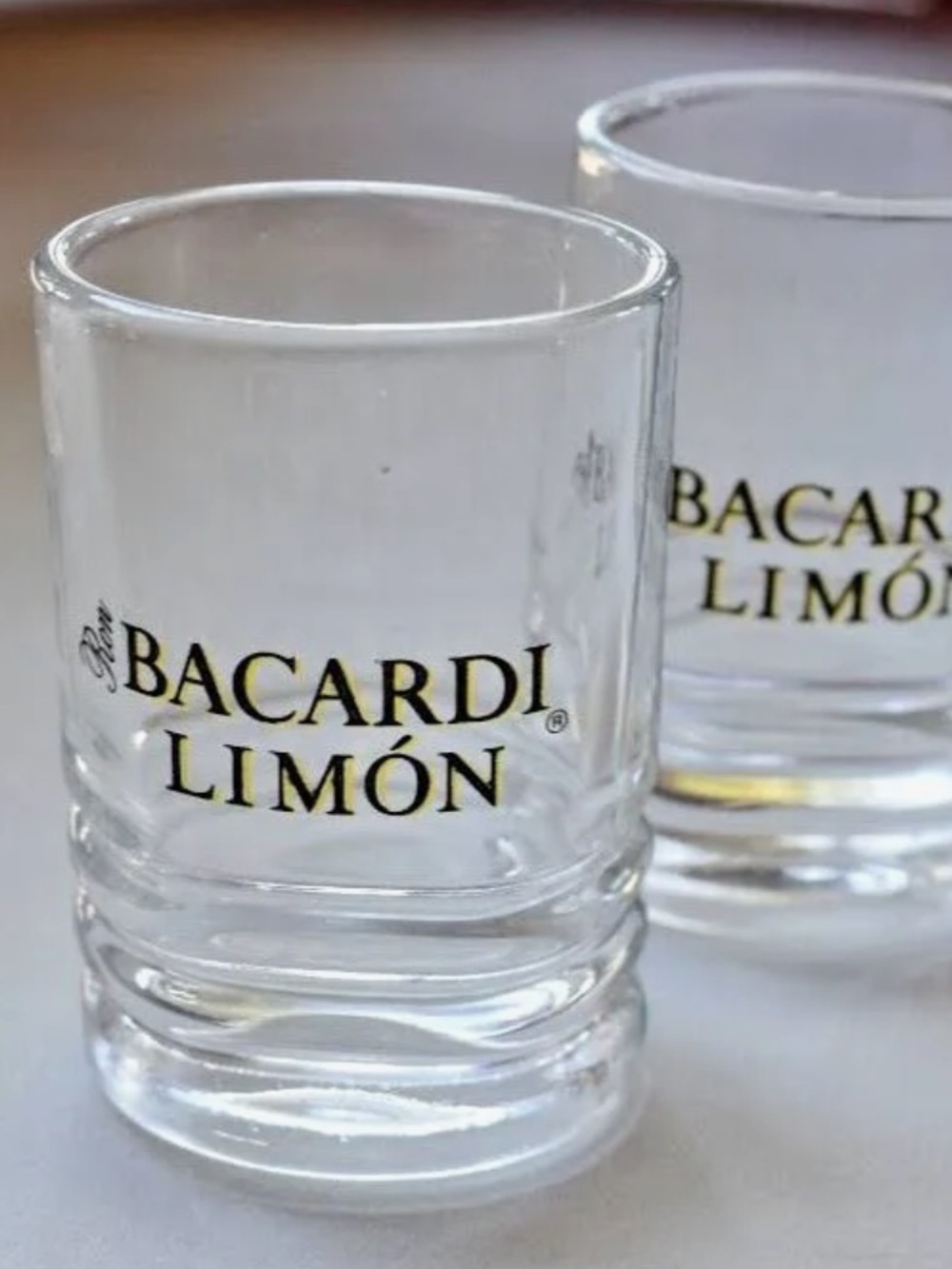 BACARDI LIMON Limited edition Shot Glasses Set of 2
